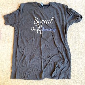 Social Distancing ballet theme tee shirt XL